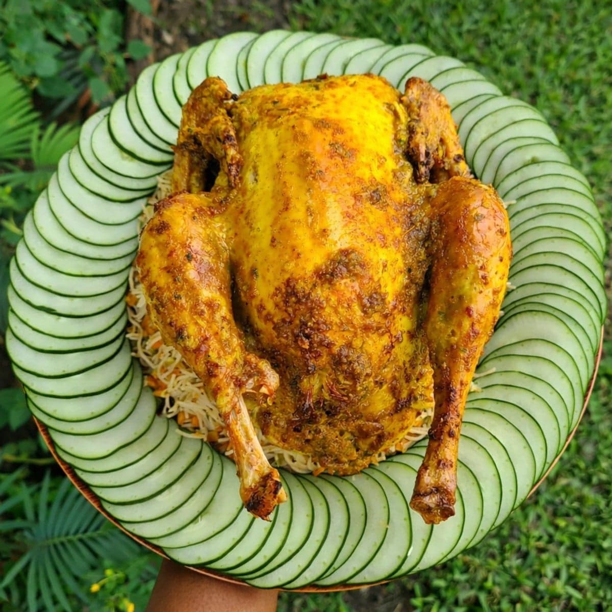 Poulet farci aux cheveux d’ange by lolo