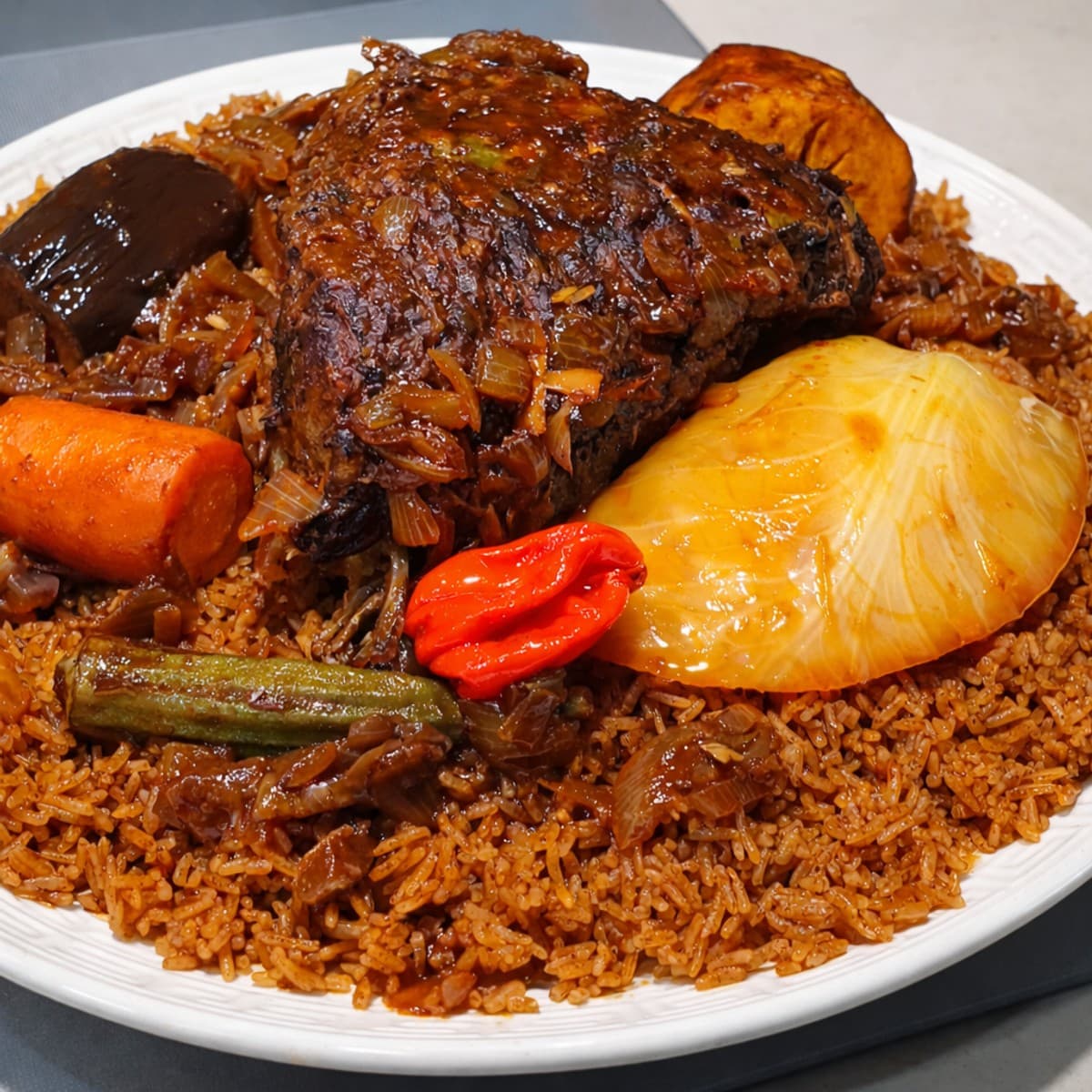 Riz gras au poisson