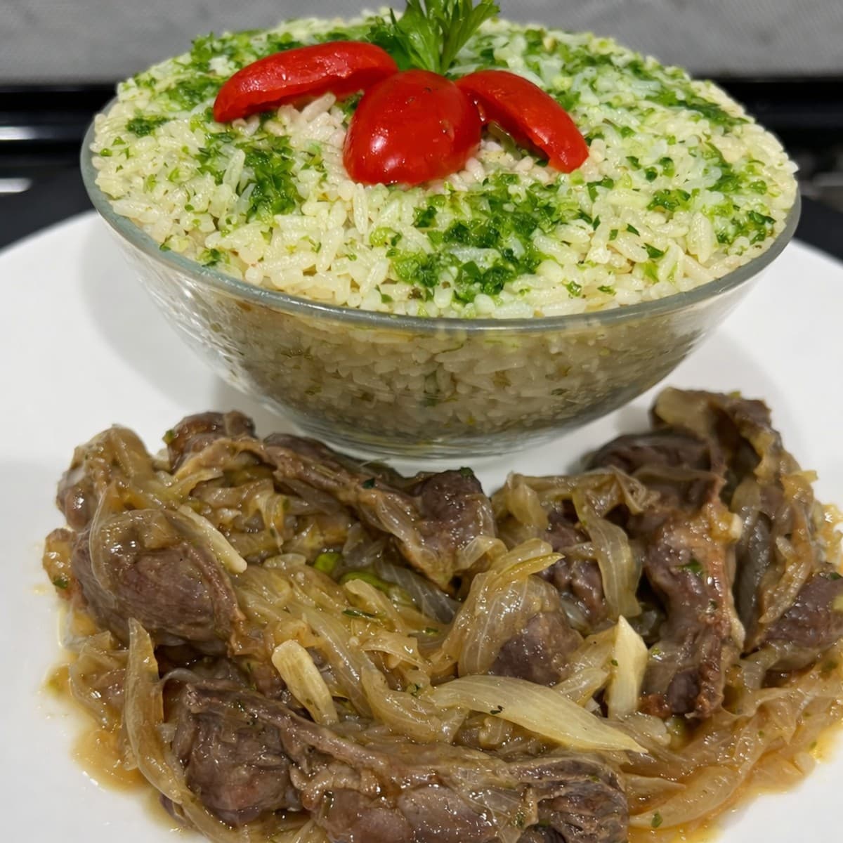 Riz vert sauté aux gésiers : recette originale