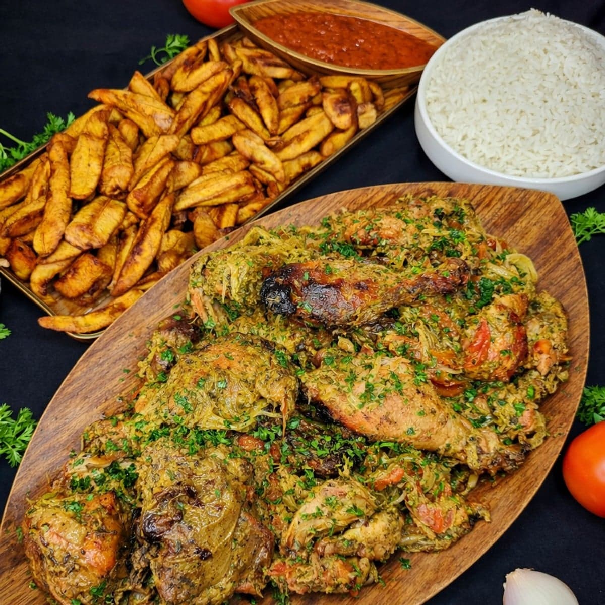 Choukouya de poulet et accompagnements : recette