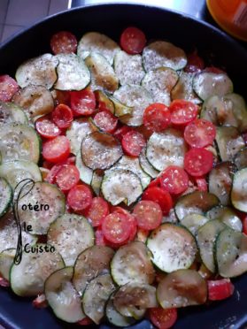 Poêlée de légumes gourmande (poivrons, tomates cerise, courgettes)