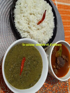 Sauce tchonrô(feuilles d’haricots)feat soupe de abat