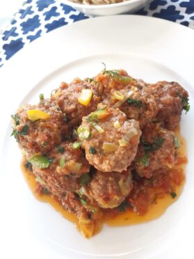 Des boulettes aux spaghettis.