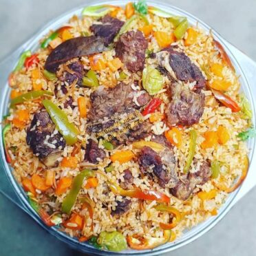 Riz aux vermicelles, tendre de bœuf & légumes fondants : un régal !