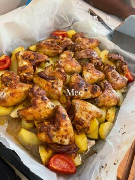 Poulet rôti aux pommes de terre fondantes !