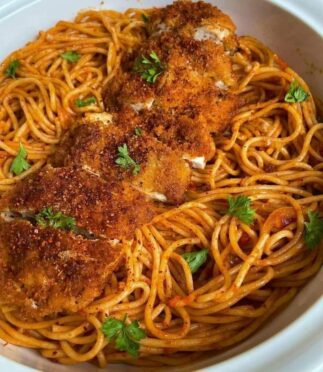 Spaghetti sauté aux poulet