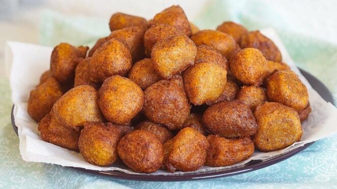 Beignets de maïs à la banane !