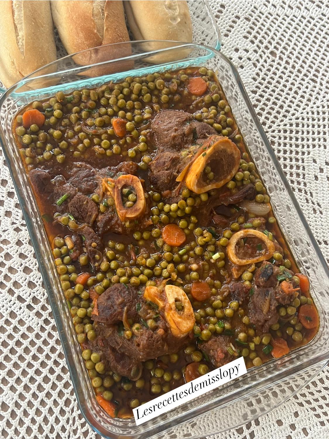 Ragout de petits pois à la viande