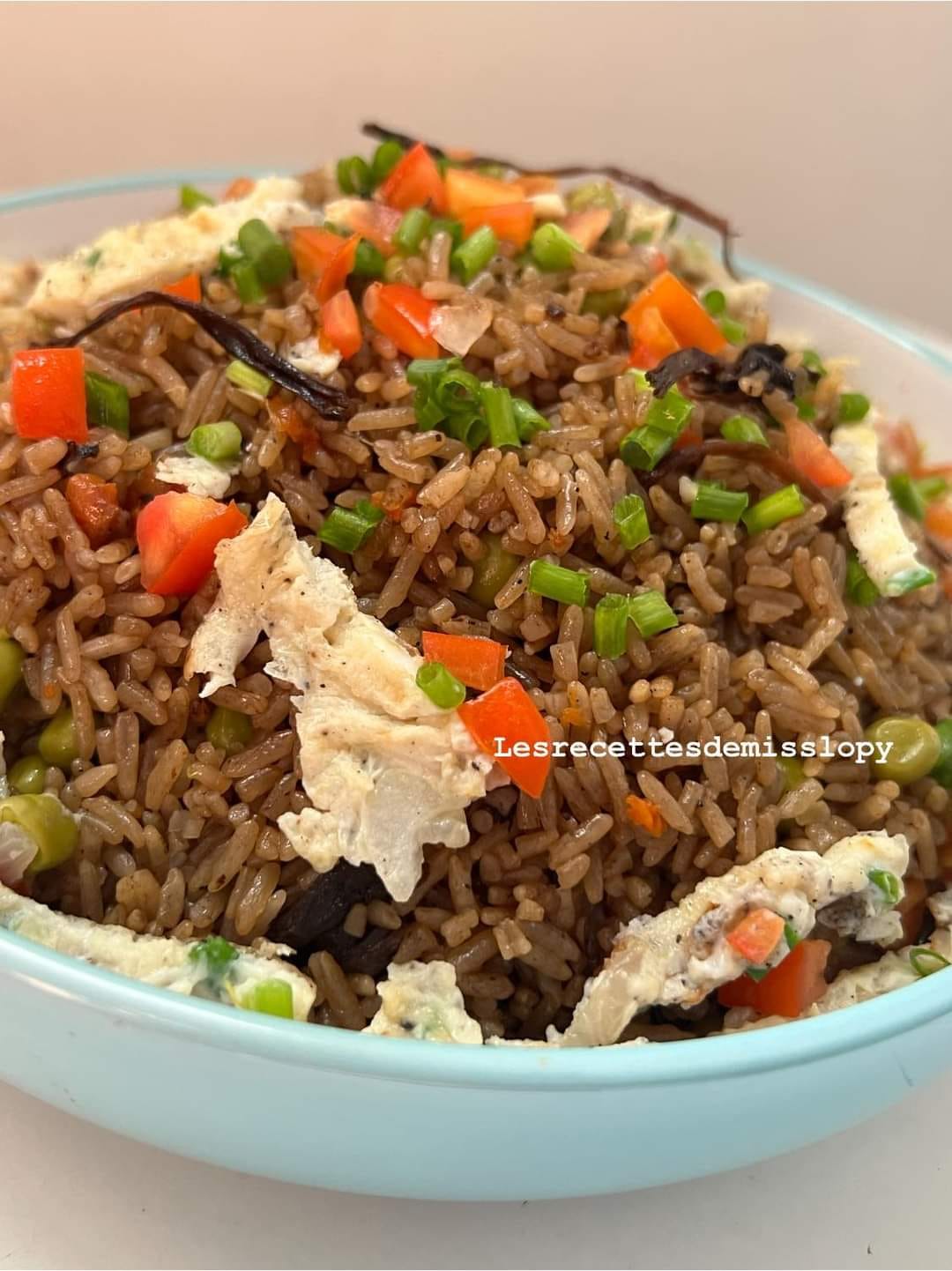 Riz cantonnais aux champignons noirs !